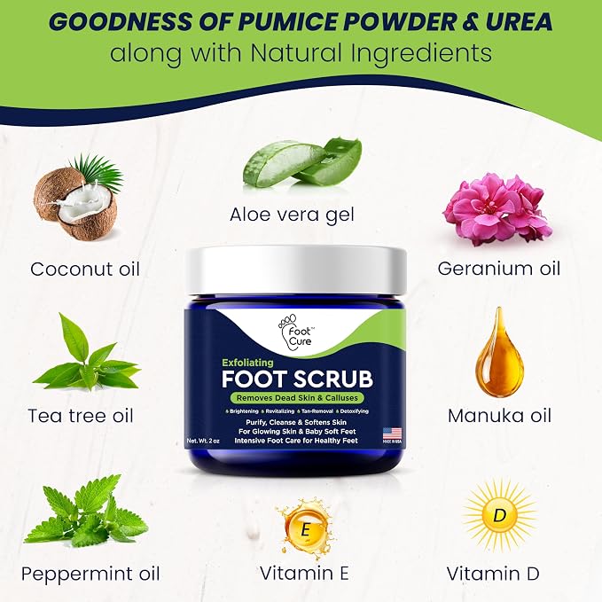 Exfoliating Foot Scrub with Pumice Stone powder - Image 5