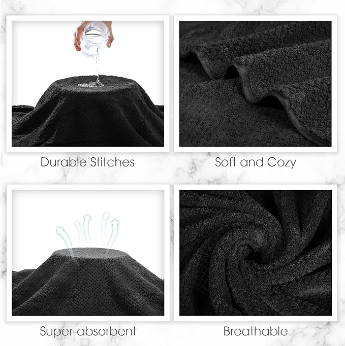 Peryiter Oversized Bath Towels Set of 6 - Image 4