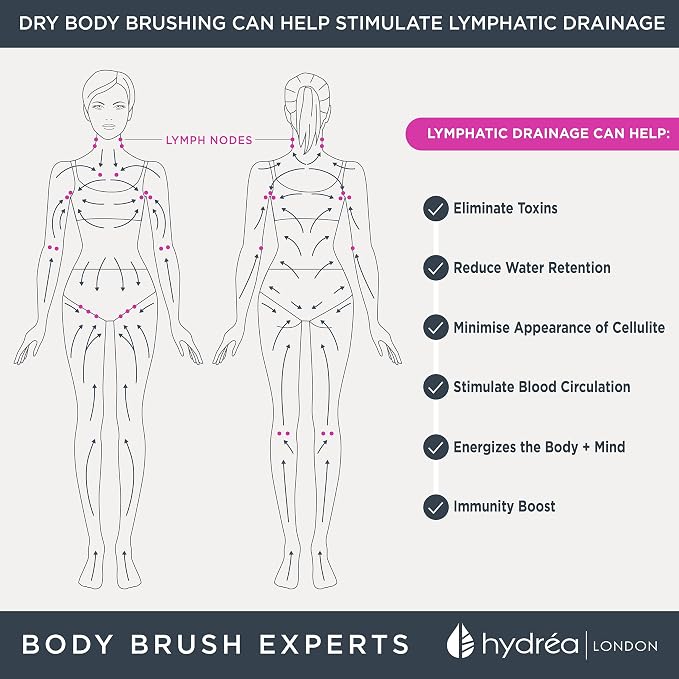 Hydrea London Dry Body Brush – Premium Exfoliating Dry Skin Brush Cactus Bristle - Image 7
