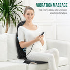 Snailax Back Massager with Heat, Memory Foam Chair Massage Pad, 5 Massage Modes - Image 2
