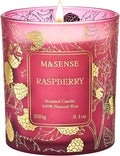 M&SENSE Raspberry Scented Vegan Soy Candles, No Toxin Refreshing Fragrance by MSENSE