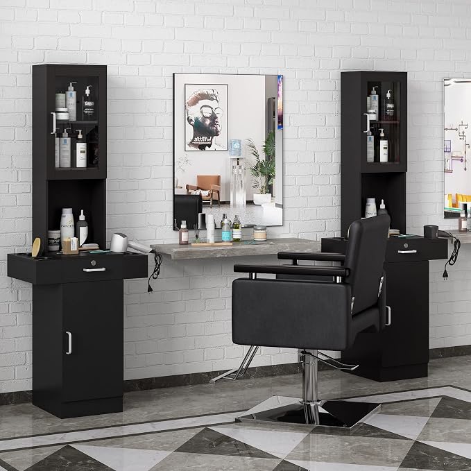 RESHABLE Salon Station for Hair Stylist, Hair Styling Organizer Equipment - Image 3