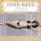Genovega 6 Packs Oversized Turkish Beach Bath Towel Set Bulk 74"x38" Extra - Image 2