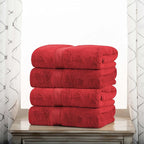 Superior Egyptian Cotton Pile Bath Towel Set of 4, Ultra Soft Luxury Towels by SUPERIOR