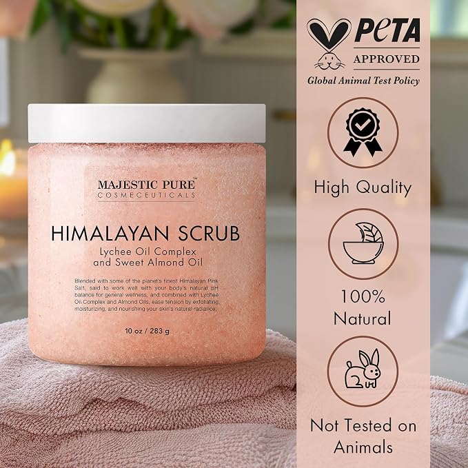 MAJESTIC PURE Himalayan Salt Body Scrub - Image 4