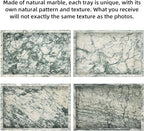 Marble Bathroom Vanity Tray, Natural Luxury Vanity Home Kitchen Bathroom Table - Image 4