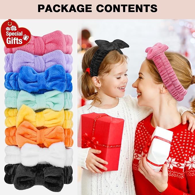 YOOVR 8pcs Spa Headband, Mothers Day Gifts Bulk, Stocking Stuffers - Image 3