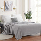 Sweet Home Collection 100% Fine Cotton Blanket Luxurious Weave Stylish Design by SweetHomeCollection