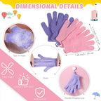 4 Pack Exfoliating Washcloth Back Scrubber Set, 2 Exfoliating Body Scrubber - Image 3