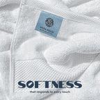 White Classic Luxury Bath Towels Set of 4 Large - Image 2