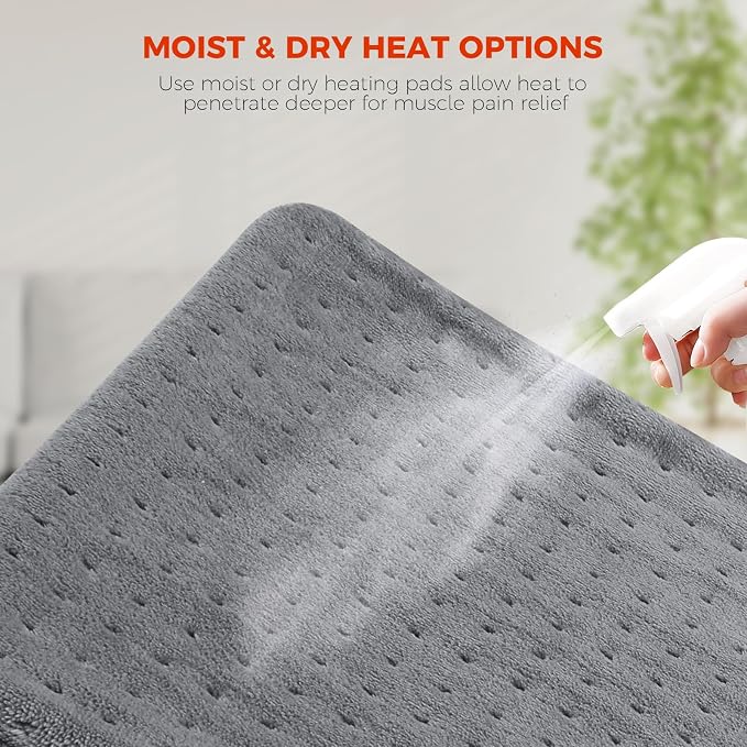 NOWWISH Heating Pad for Back Pain Relief & Period Cramps, 12x24 Inches Electric - Image 5