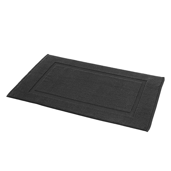 Amazon Basics Banded 100% Cotton Machine Washable Bathroom Bath Rug Mat by AmazonBasics