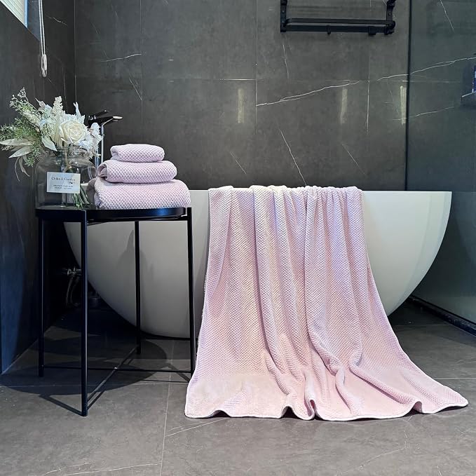 Extra Large Bath Towels Set for Bathroom 30x60 Inches Super Soft Light Weight - Image 2