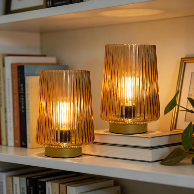 Battery Operated Lamp with Timer, Aesthetic Cordless Battery Powered Accent Lamp - Image 5