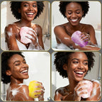 UJFQBH 3 Pieces African Bath Sponge African Net Long Net Bath Sponge - Image 7