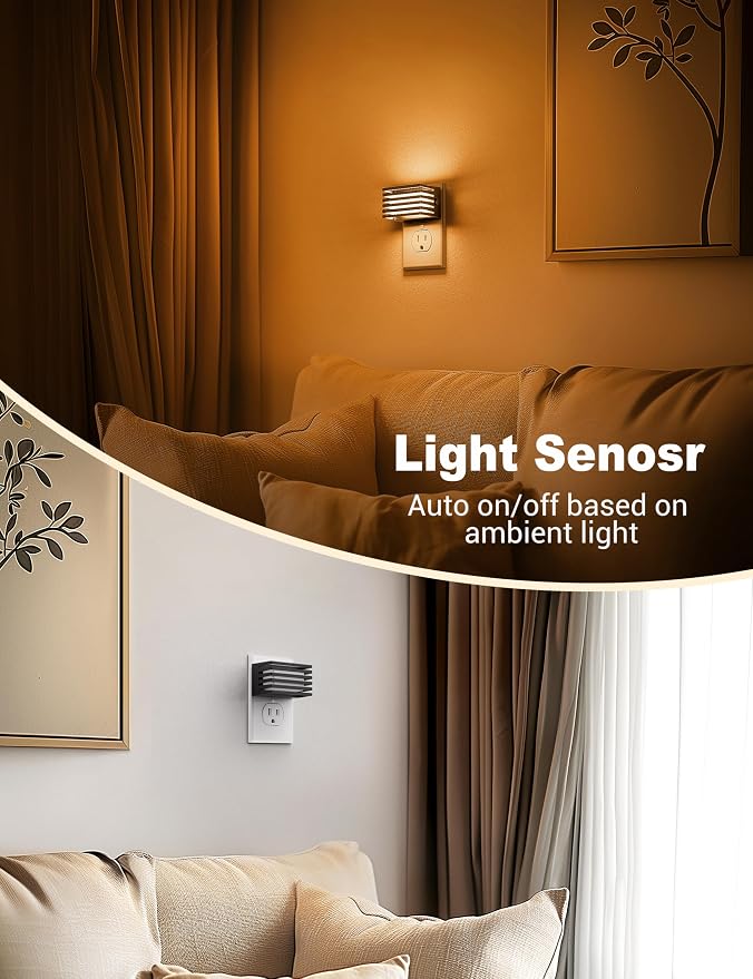 JandCase Amber Night Light, Night Lights Plug into Wall - Image 3