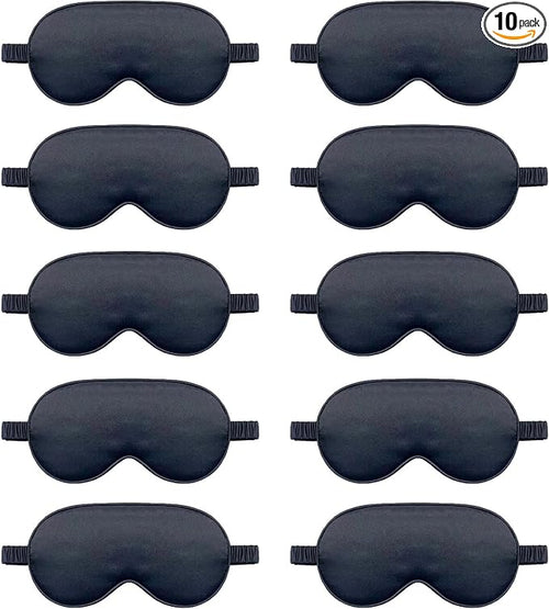 10 Pack Sleep Mask, Silk Eye Mask, by QISEQIRO