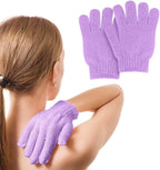 MOLOPPO 2 PCS Exfoliating Glove, Scrub Gloves Exfoliating, Body Exfoliator by MOLOPPOCase