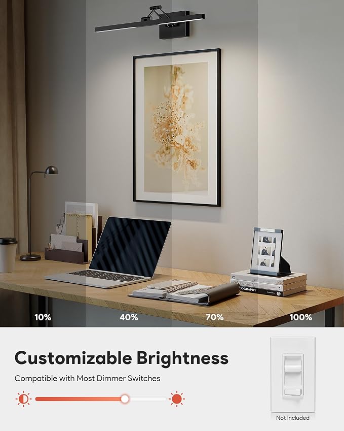 VONLUCE 24" LED Bathroom Vanity Light, 3CCT Modern Vanity Lights - Image 3