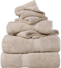 SUPERIOR Egyptian Cotton Pile 6 Piece Towel Set, Includes 2 Bath, 2 Hand by SUPERIOR