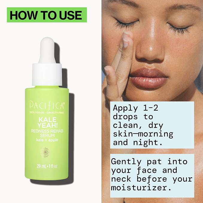 Pacifica Kale Yeah! Redness Rehab Serum – Niacinamide & Super Greens Face Serum - Image 8