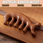 Wooden Scalp Massager for Scalp Gua sha, Massage Comb, Wooden Head Massager - Image 2