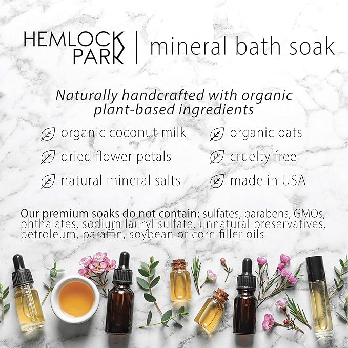 Hemlock Park Lavender Coconut Milk Bath Soak | Botanical Coconut Milk, - Image 7