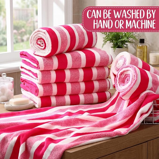 SmoothNovelty 16 Pack Microfiber Bath Towels Bulk 27'' x 60'' Oversized Size - Image 4