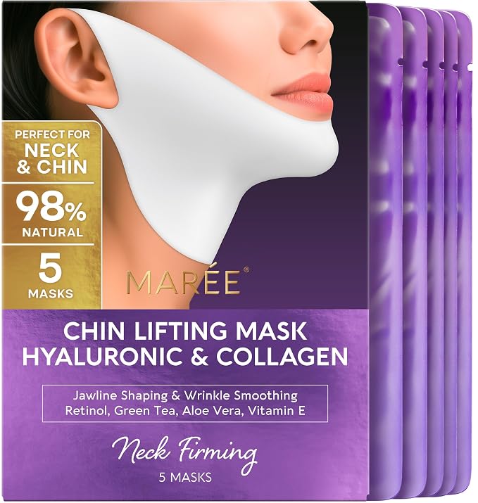 MAREE V Line Lifting Mask with Hyaluronic Acid – Deep Collagen Face Mask by MAREE