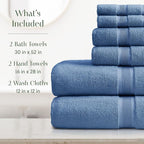 Springtree Home Luxury Bamboo Rayon Bath Towel Set 6 Piece Set | 35% Bamboo - Image 2