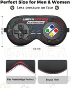 BeeVines 2 Pcs 100% Mulberry Silk Sleep Mask, Game Themed Eye Mask - Image 3
