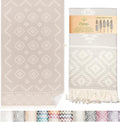 Premium 100% Cotton Turkish Towel – Vintage Light Grey, 35”x 67” – Quick Dry by MEBIENTOUCHEDELANATURE