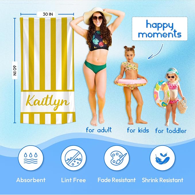JML Personalized Beach Towel - Image 3