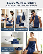 LANE LINEN Luxury Bath Towels Set - Image 3