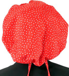 Sparkling EARTH Banded Bouffant Surgical Scrub Ponytail Working Caps and - Image 4