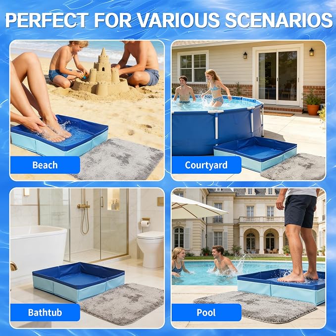 19.6"x19.6"x4.1" Lagre Pool Foot Bath Basin - Image 7