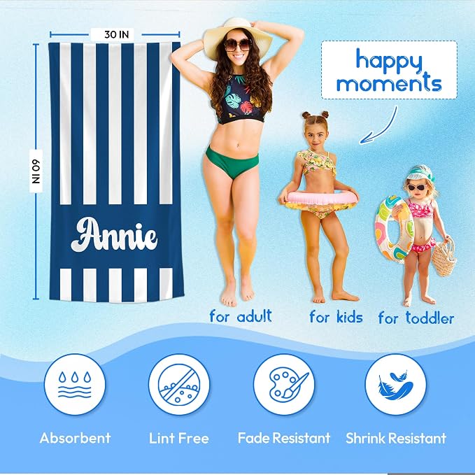 JML Personalized Beach Towel - Image 3