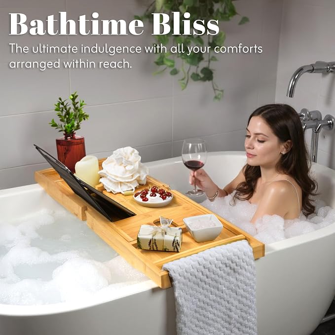 Home It Premium Foldable Bathtub Tray - Image 4