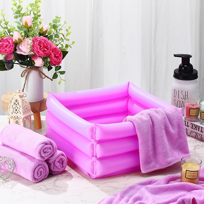 FillTouch 12 Pcs Foot Spa Kit for Girls Kids 12.5''x12.5''x8.3'' Foot Care Bath - Image 5