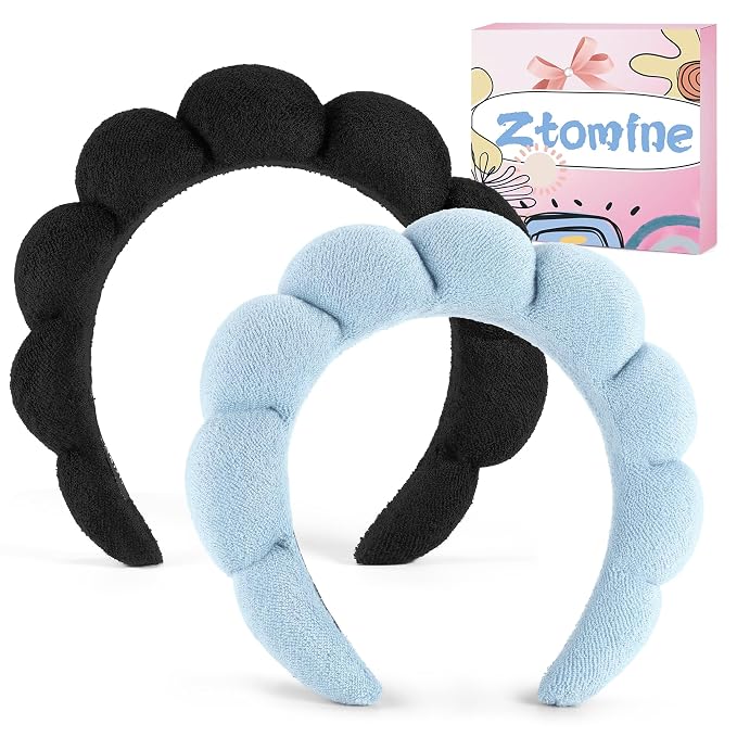 Ztomine Face Wash Headband, Puffy Makeup Headbands - Image 7