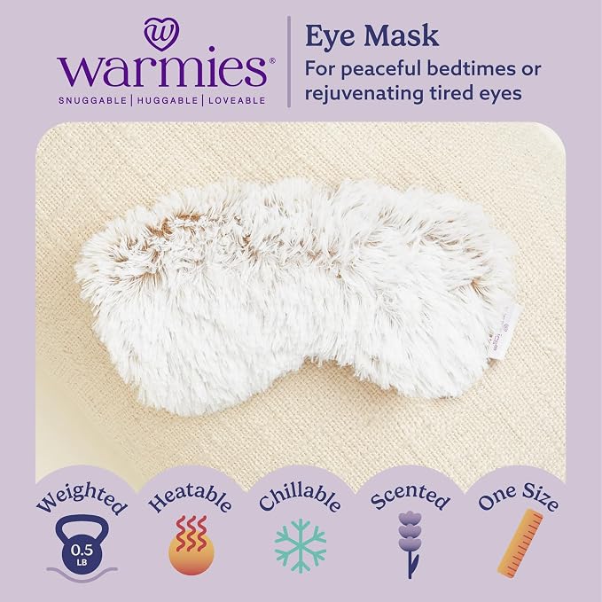 warmies Microwavable Eye Mask for Warmth & Comfort - Image 3