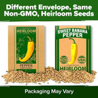 HOME GROWN Banana Pepper Seeds 94+ Heirloom Non GMO Seeds - Image 9