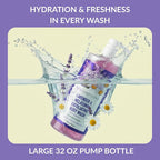 SpaScriptions Lavender & Melatonin Exfoliating Body Wash – 32 fl oz - Image 2