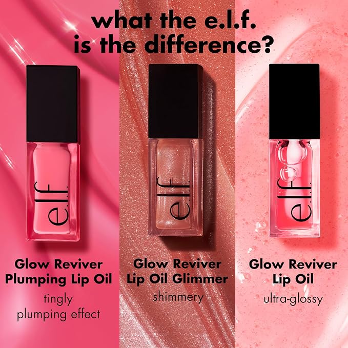 e.l.f. Glow Reviver Plumping Lip Oil, Tinted Lip Plumper - Image 6