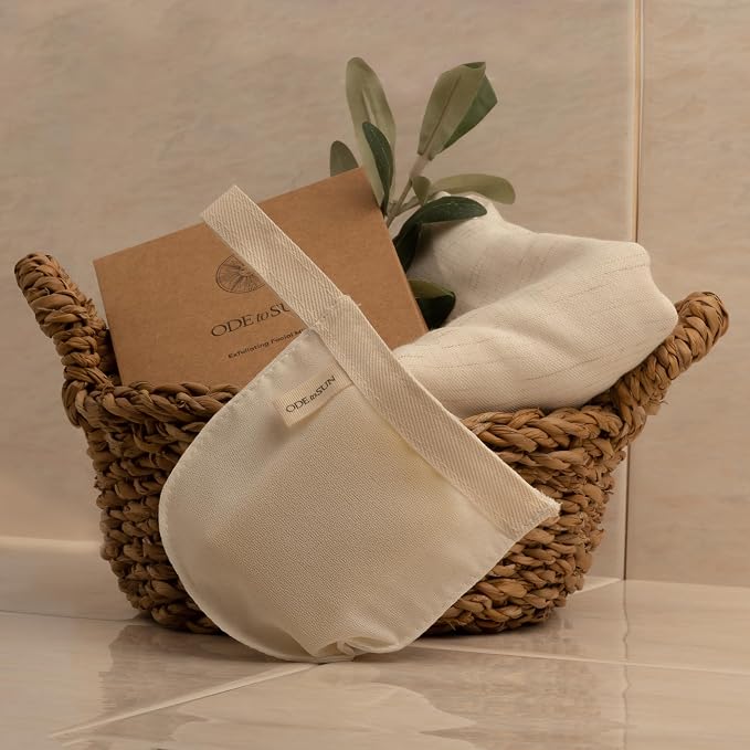Silk Facial Scrub Exfoliator Mitts – Deep Exfoliating Gloves - Image 3
