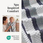Modern Threads Pax 6-Piece Reversible Yarn Dyed Jacquard Towel Set - Image 4