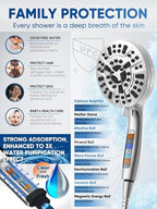 Pavezo® High Pressure Shower Head Handheld 5" Large, Extra Long 60" SS Hose - Image 7