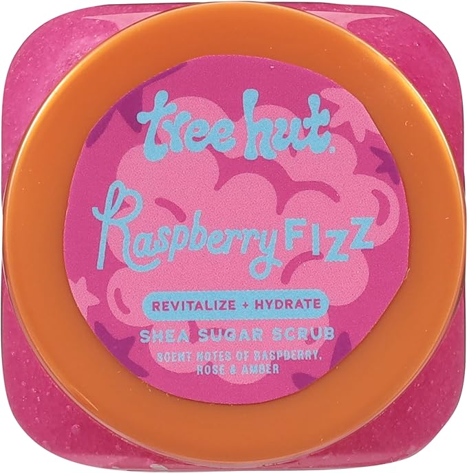 Tree Hut Mini Raspberry Fizz Shea Sugar Scrub, Exfoliating Body Scrub, Travel - Image 2