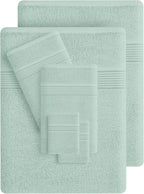 Belizzi Home 100% Cotton Towel Set, Contains 6 Soft Bath Towel, 6 Hand Towels - Image 3