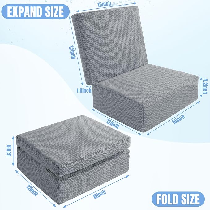 MABOZOO Foldable Hot Tub Booster Seat, Adjuatable 2 Heights Extra Thick Hot Tub - Image 2